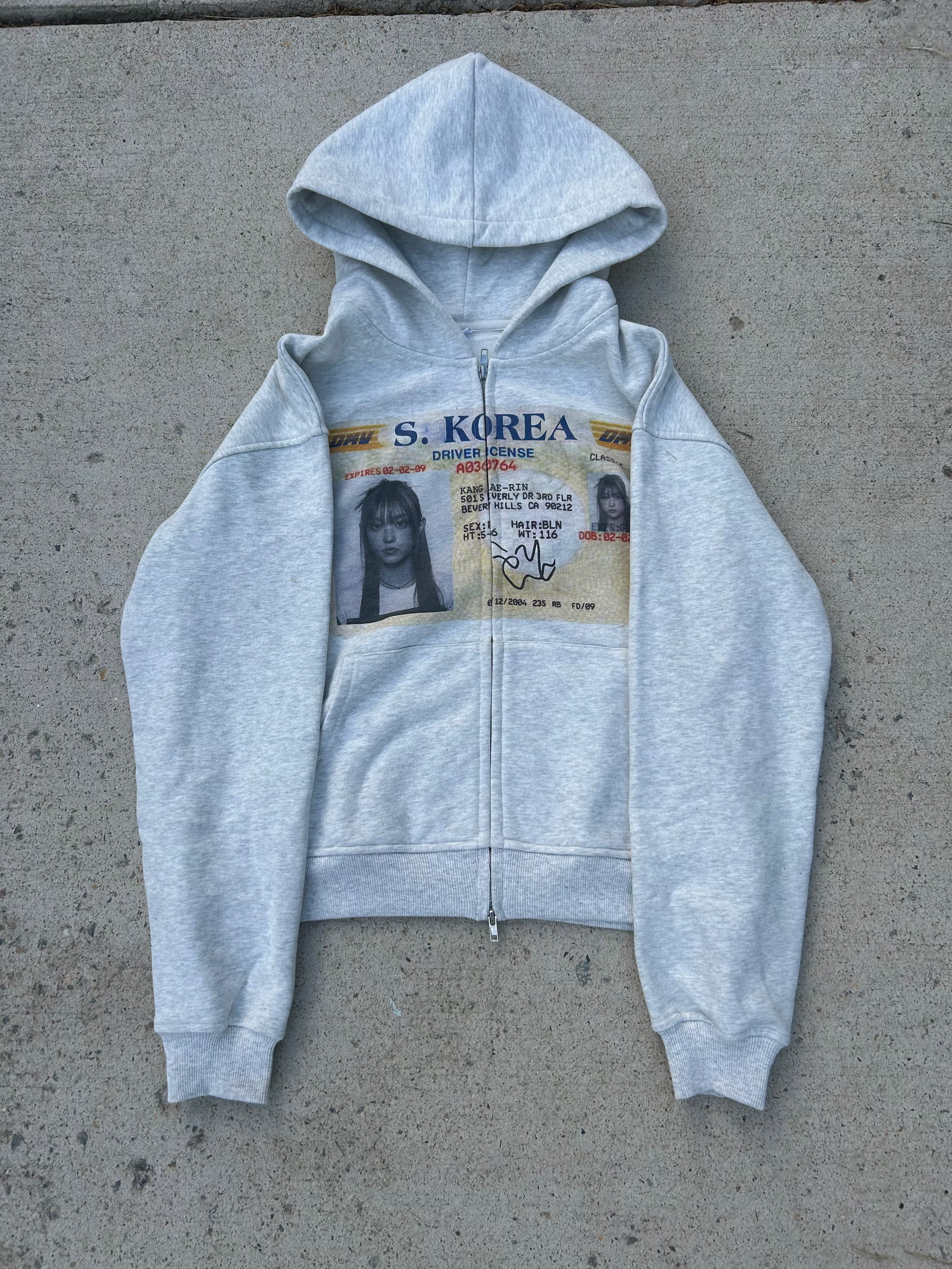 'haerin' newjeans/njz zip up
