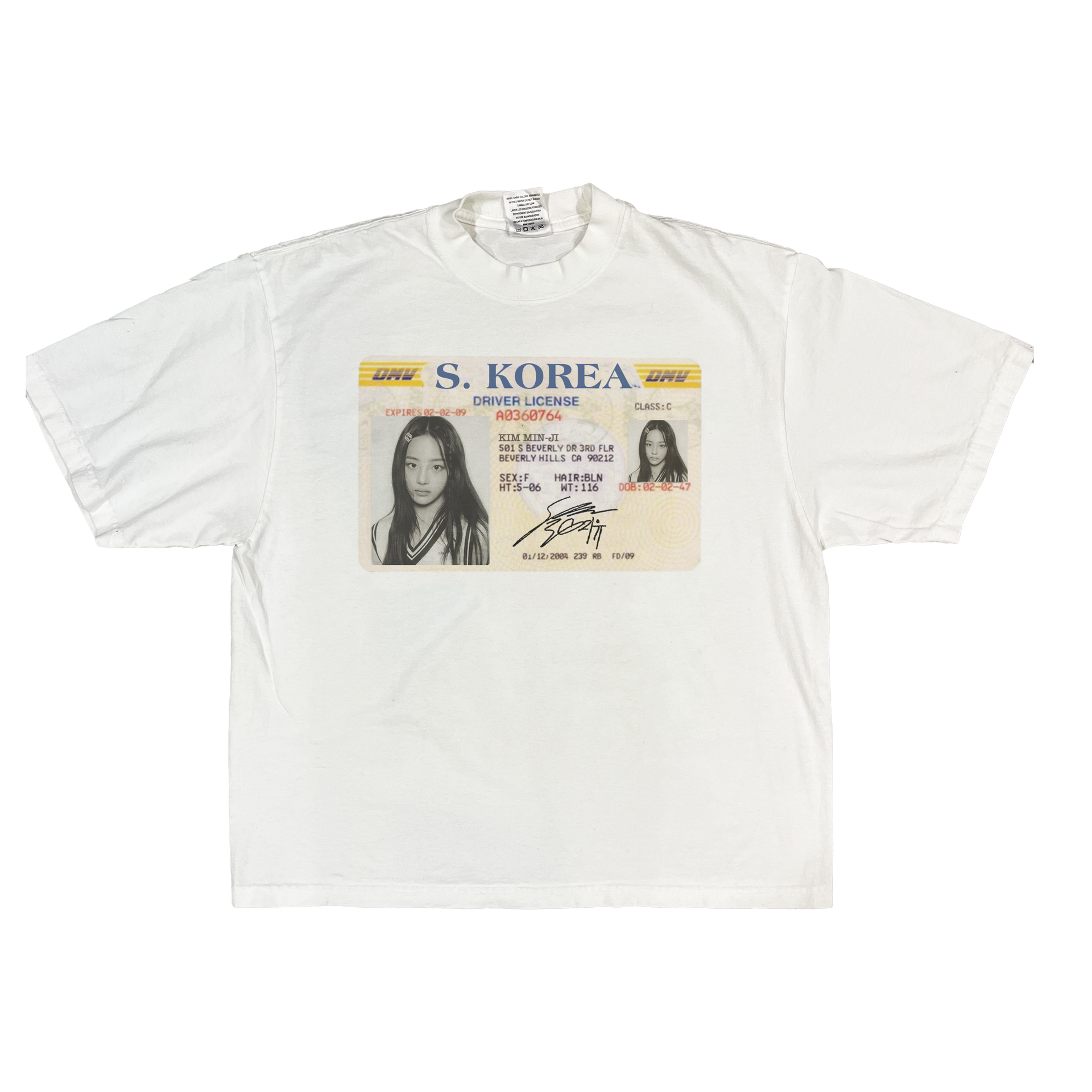 newjeans/njz 'id' tees