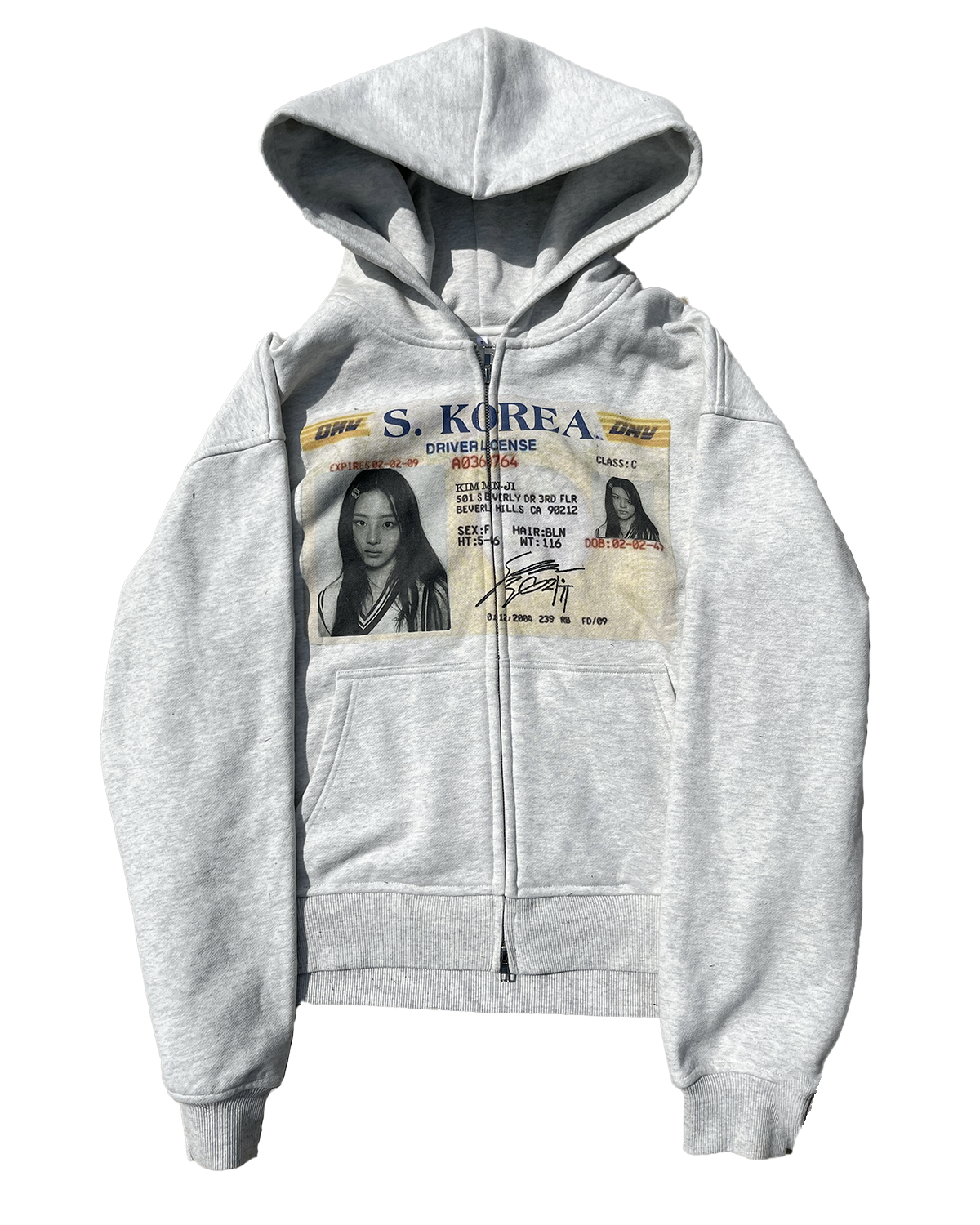 'minji' newjeans/njz zip up