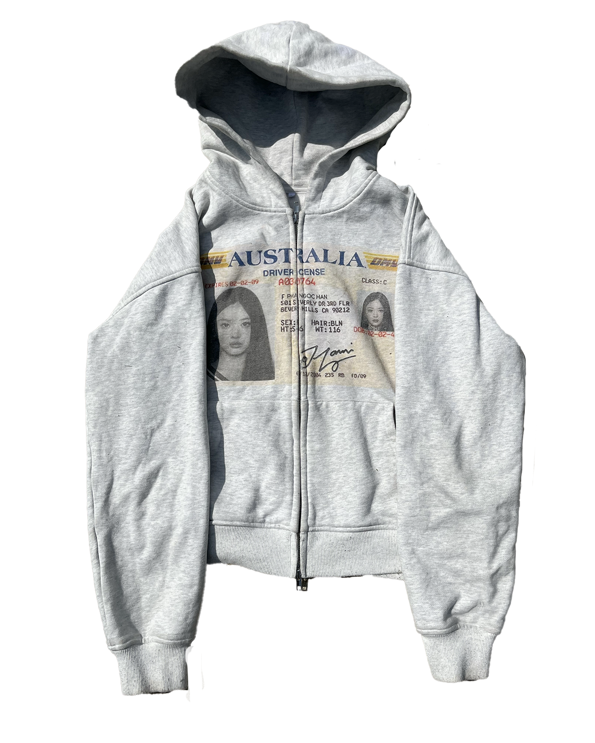 'hanni' newjeans/njz id zip up